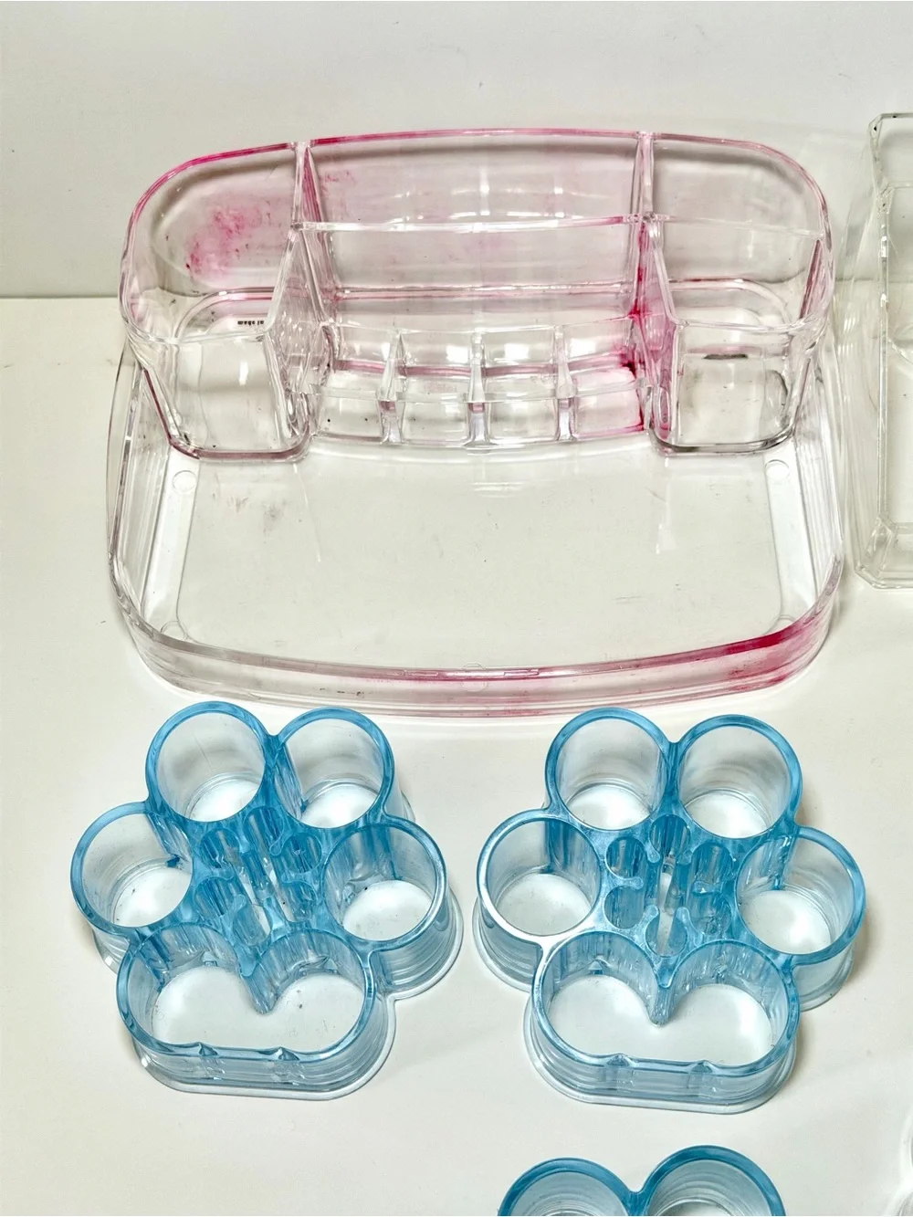7-Piece Acrylic Makeup & Cosmetic Organizer Bundle Lot